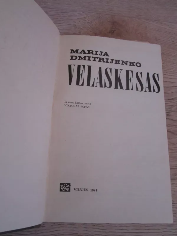 Velaskesas - Marija Dmitrijenko, knyga 3