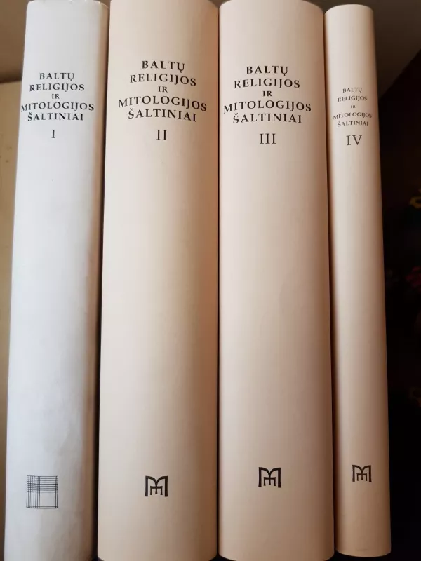 Baltų religijos ir mitologijos šaltiniai (I-IV tomai) - Norbertas Vėlius, knyga