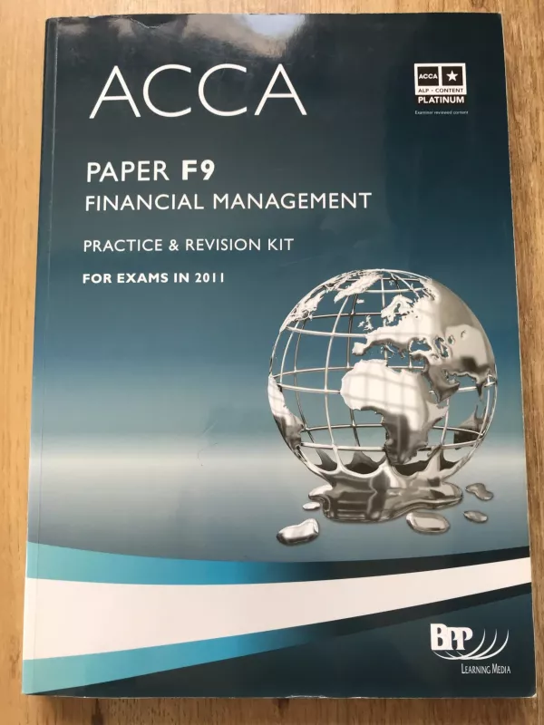 Financial Management, ACCA F9 - BPP Learning Media, knyga