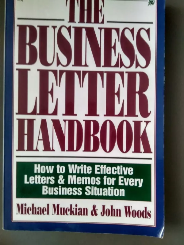 The Business Letter Handbook - Autorių Kolektyvas, knyga
