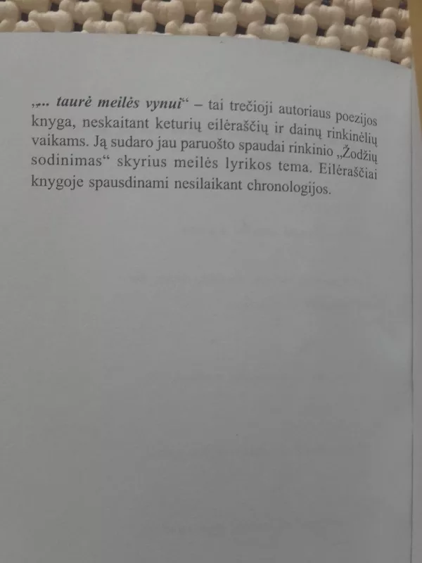 ...taurė meilės vynui - Vytautas Barauskas, knyga 3
