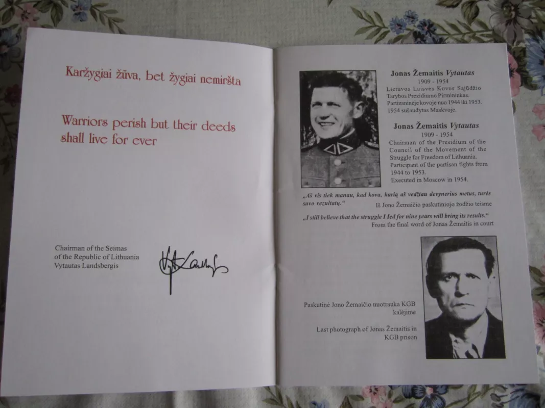 Lietuvos Laisvės Kovos Sąjūdžio 1949 m. vasario 16 d. deklaracija - J. Valenčius, knyga 4