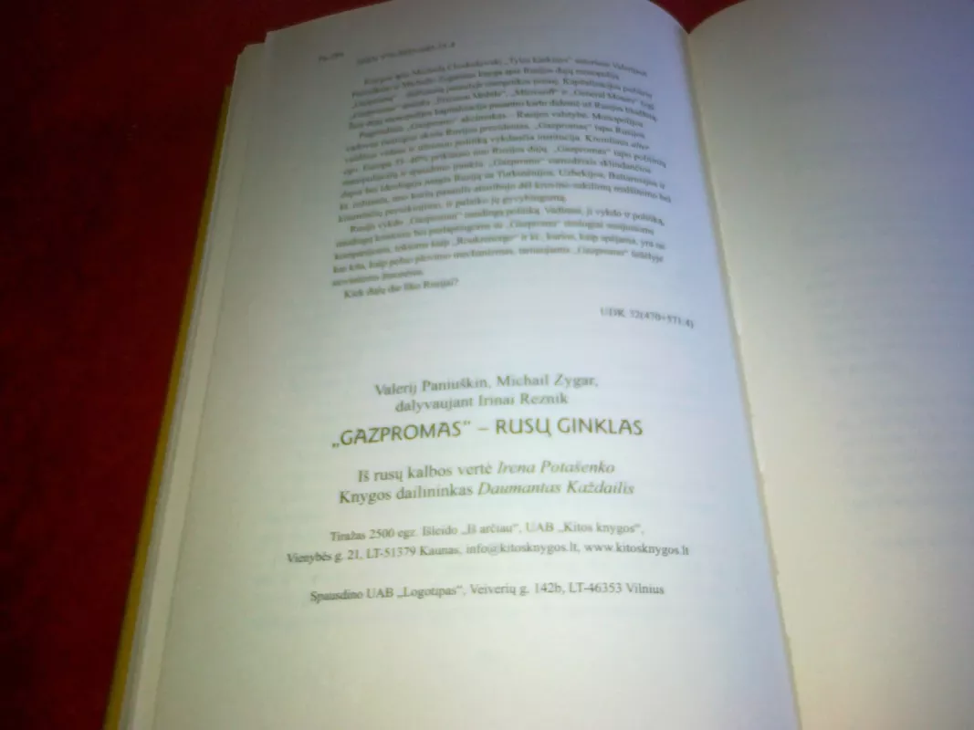 Gazpromas-rusų ginklas - Michail Zygar, knyga 4
