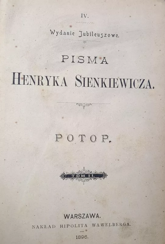 Ogniem i miecziem 1-2 tomai - Henryk Sienkiewicz, knyga