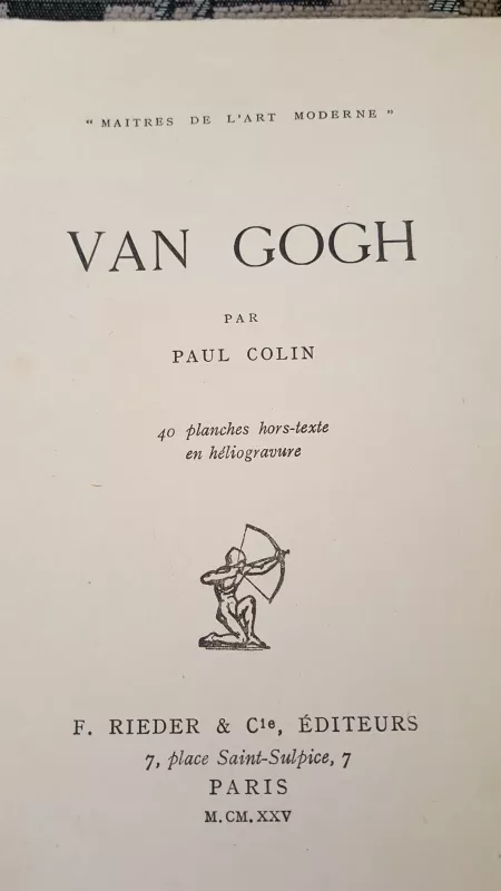 Van Gogh - Paul Colin, knyga