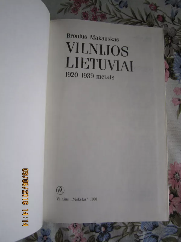 Vilnijos lietuviai 1920–1939 metais - Bronius Makauskas, knyga 3
