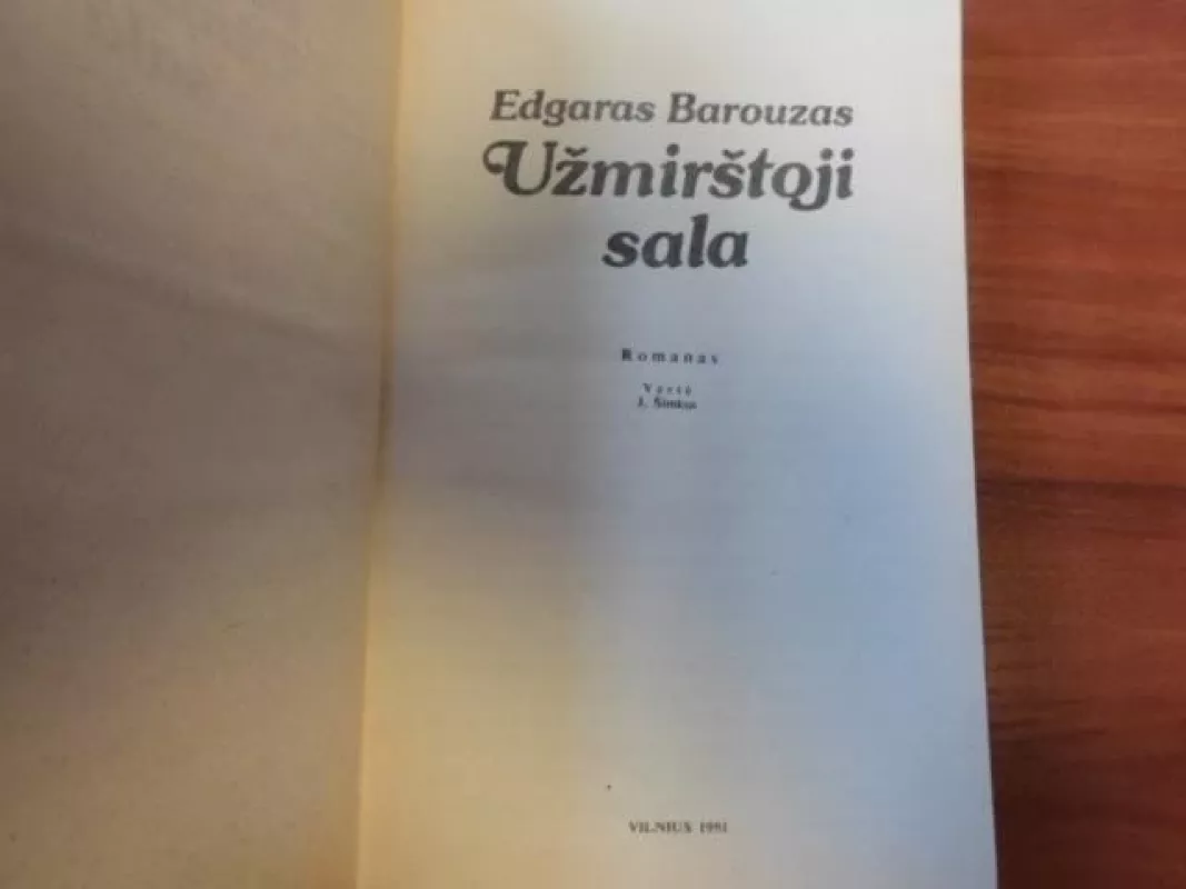 Užmirštoji Sala - Edgaras Barouza, knyga