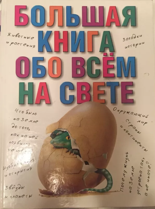 Большая книга обо всём на свете - E. Karganova, knyga