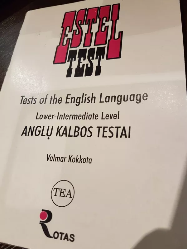 ESTEL TEST (lower-intermediate level) - Valmar Kokkota, knyga