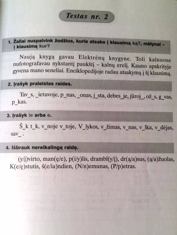Lietuvių kalbos testai ir užduotys 3 klasei - Vilija Dobrovolskienė, knyga