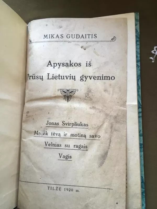 Apysakos iš prūsų lietuvių gyvenimo - M. Gudaitis, knyga