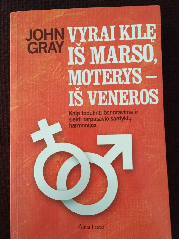 Vyrai kilę iš Marso, moterys - iš Veneros - John Gray, knyga