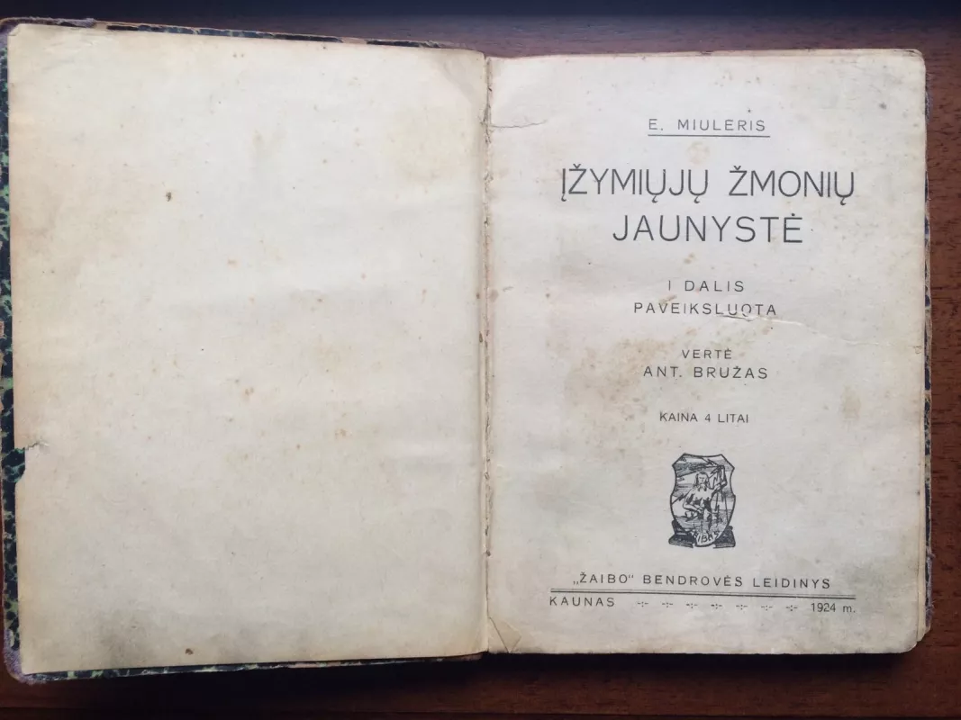 Įžymiųjų žmonių jaunystė - Eugenijus Miuleris, knyga 3