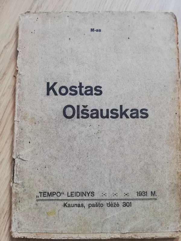 Kostas Olšauskas - J. K. Beleckas, knyga