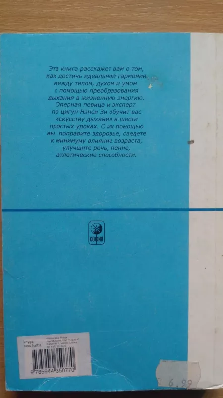 Искусство дыхания. Шесть простых уроков для достижения успеха, здоровья и процветания - Нэнси Зи, knyga