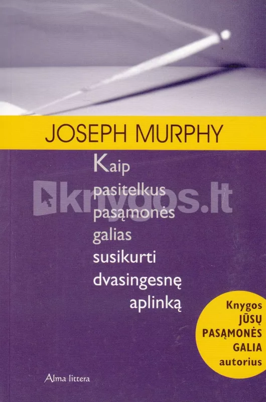 Kaip pasitelkus pasąmonės galias sukurti dvasingesnę aplinką - Joseph Murphy, knyga