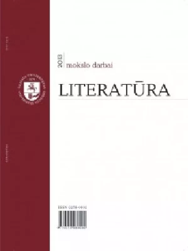 Literatūra. Mokslo darbai - Autorių Kolektyvas, knyga