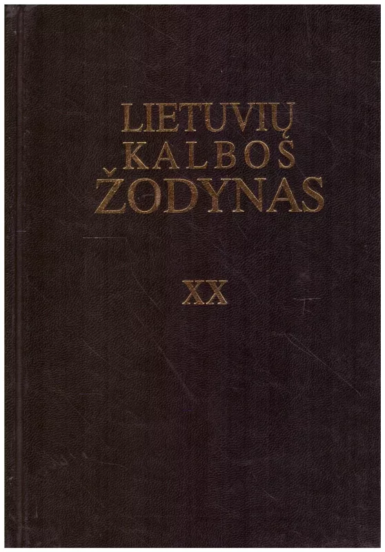 Lietuvių kalbos žodynas XX tomas - Autorių Kolektyvas, knyga