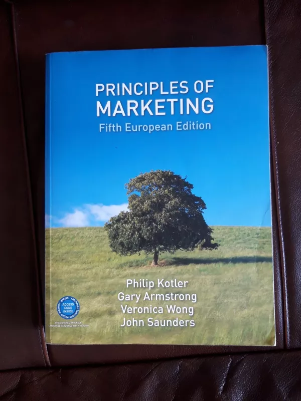 Principles of marketing - Philip Kotler, knyga