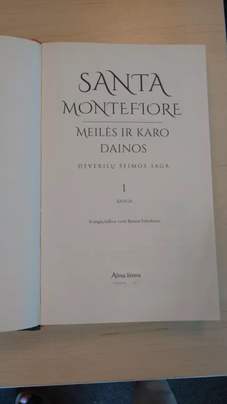 Meilės ir karo dainos. Deverilų šeimos saga. 1 knyga - Autorių Kolektyvas, knyga 3