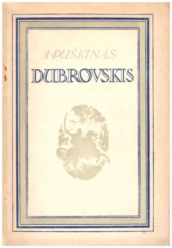 Dubrovskis - A. Puškinas, knyga