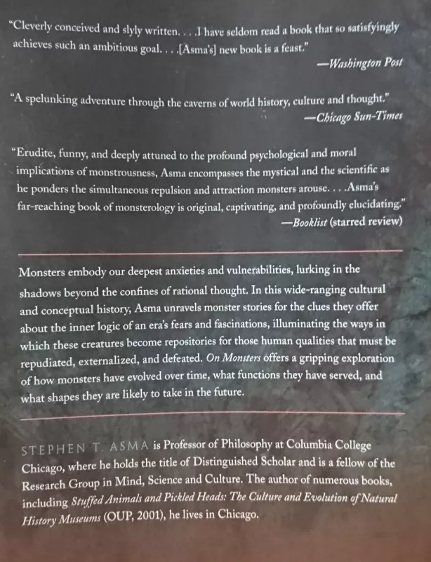 On monster - Stephan Asma, knyga