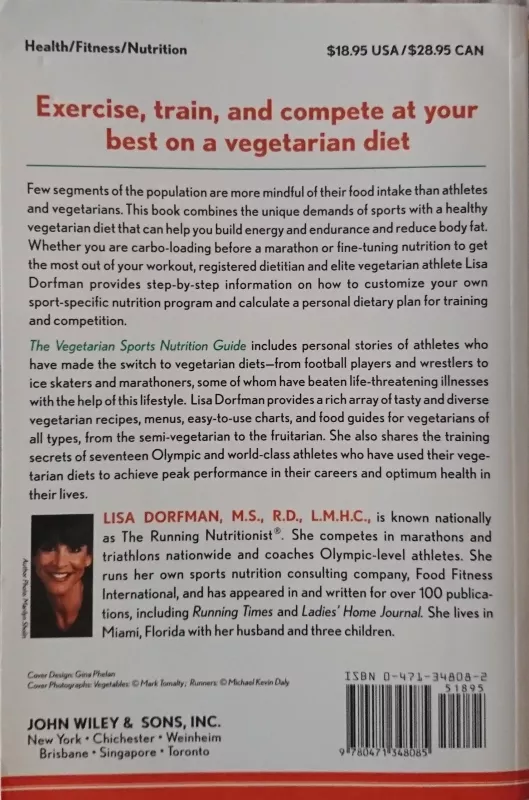 The vegetarian sports nutrition guide - Lisa Dorfman, knyga