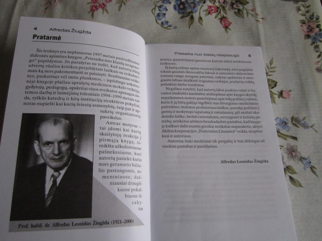Priesaika nuo klaidų neapsaugo     Medicinos memuarai II - Alfredas Žiugžda, knyga 4
