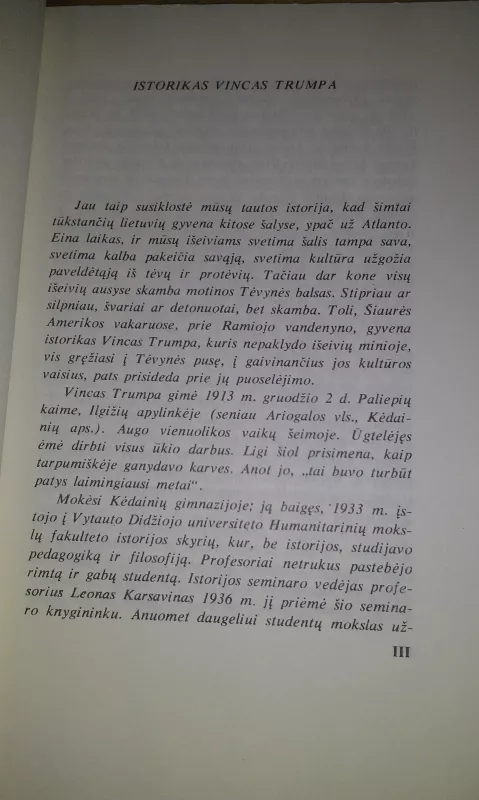 Lietuvos istoriografija - Vincas Trumpa, knyga 3