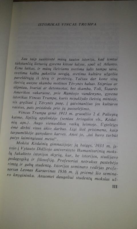 Lietuvos istoriografija - Vincas Trumpa, knyga 3