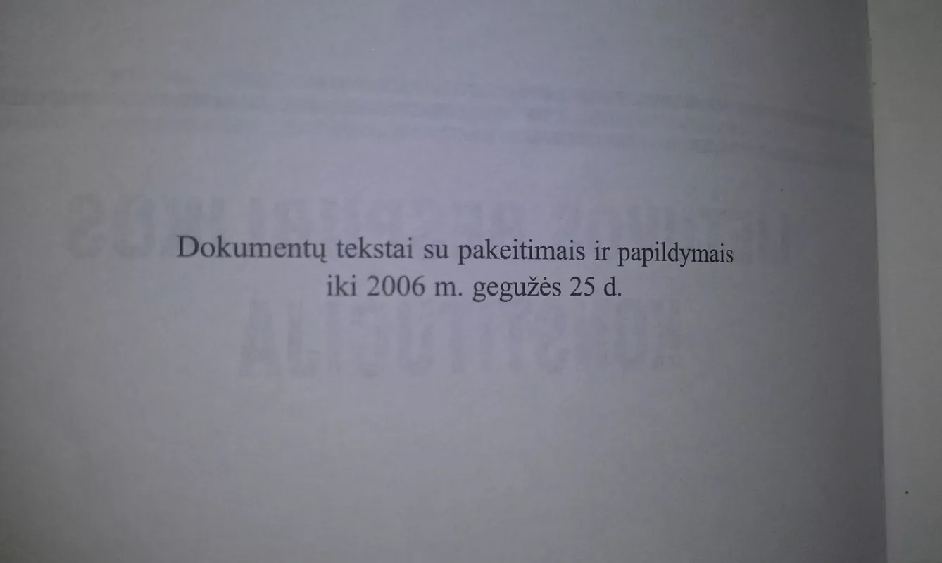 Lietuvos Respublikos konstitucija - Autorių Kolektyvas, knyga 3