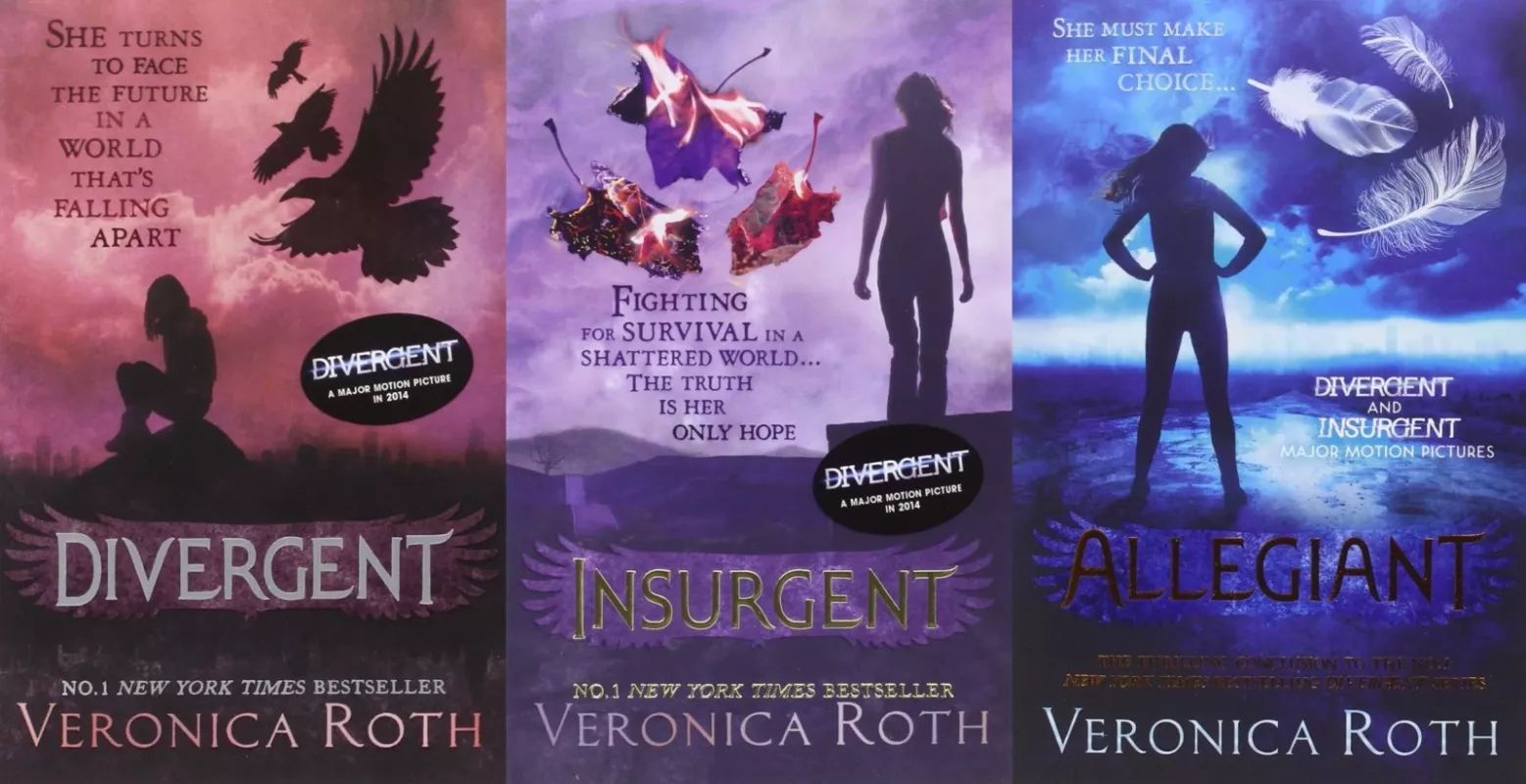 Divergent trilogy: Divergent, Insurgent, Allegiant - Roth Veronica, knyga