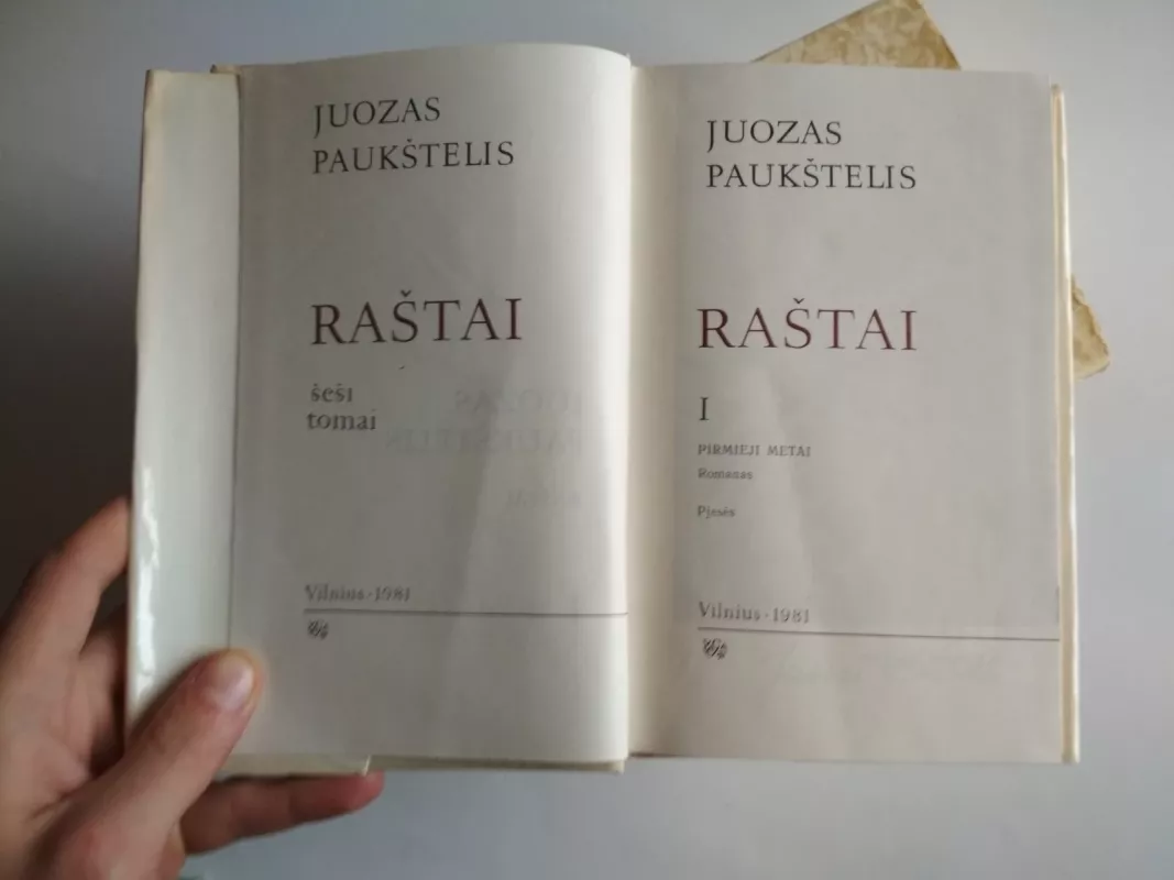 Raštai I-VI tomai - Juozas Paukštelis, knyga