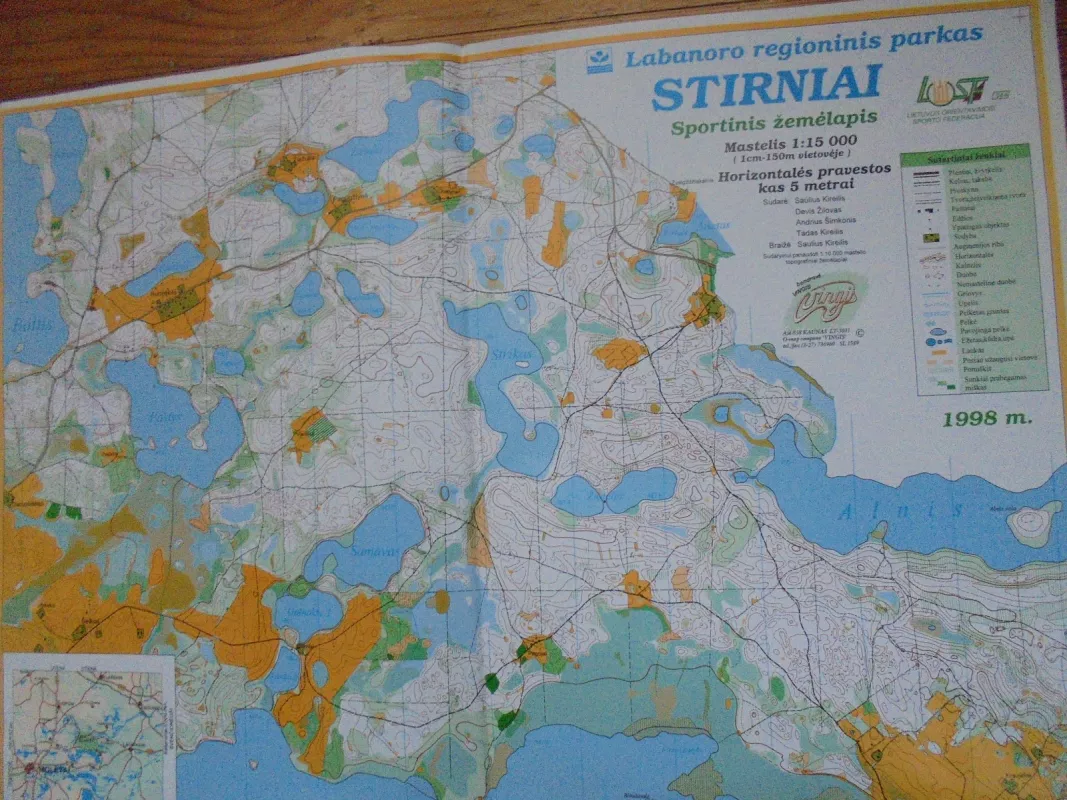 Stirniai-sportinis žemėlapis, Labanoro regioninis parkas - Autorių Kolektyvas, knyga 3