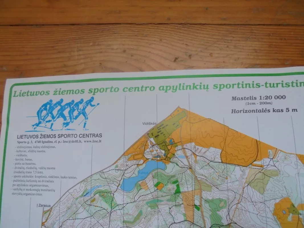 Lietuvos žiemos sporto centro apylinkių sportinis- turistinis žemėlapis - Autorių Kolektyvas, knyga 2