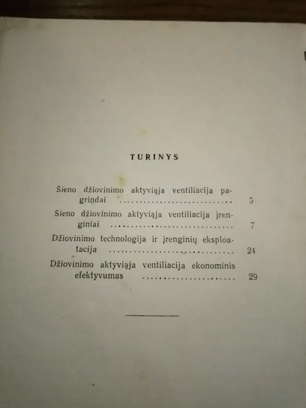 Šieno džiovinimas aktyviąją ventiliaciją - V. Petruševičius, A.  Paražinskas, knyga