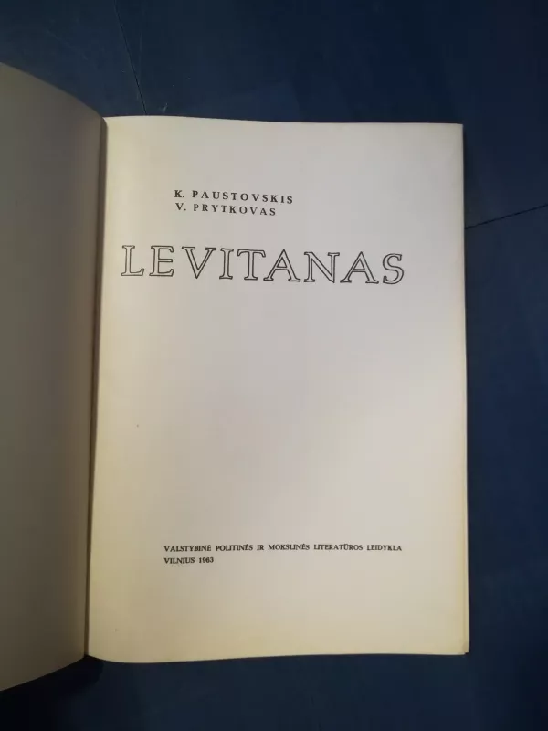 Levitanas - Konstantinas Paustovskis, knyga