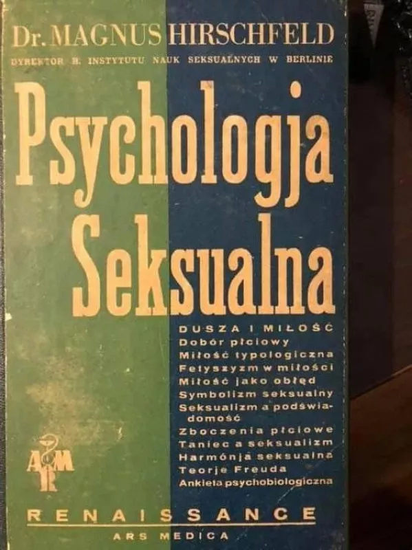 Psychologja Seksualna - Magnus Hirschfeld, knyga