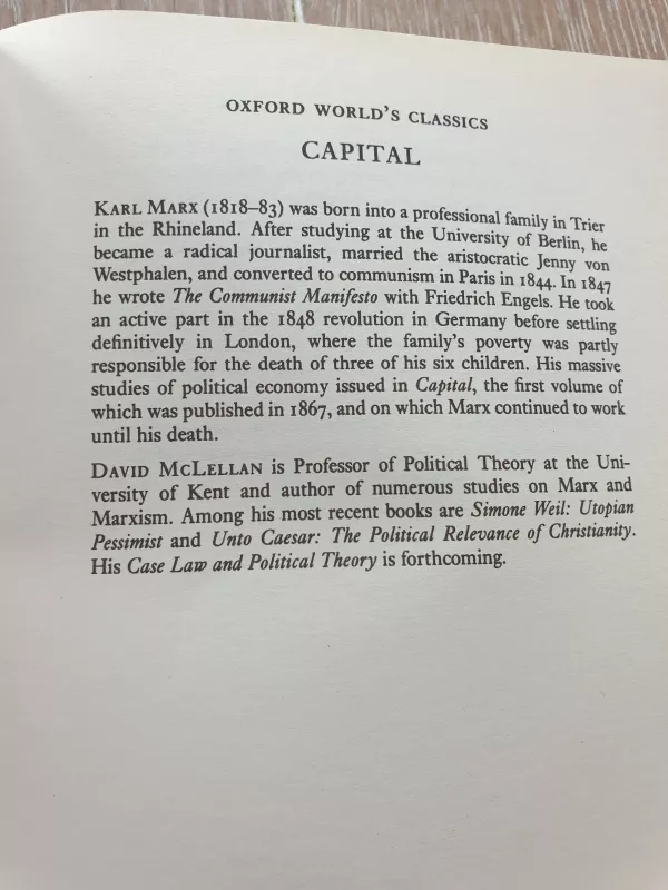 Capital - A new abridgement - Karl Marx, knyga 5