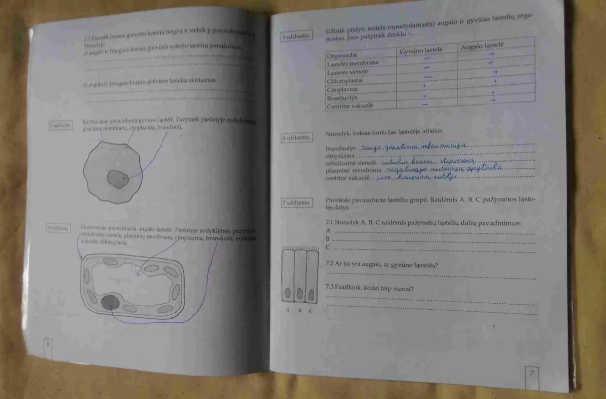 Biologija 7 kl. 1 pratybų sąsiuvinis - Audronė Šuminienė, knyga 3