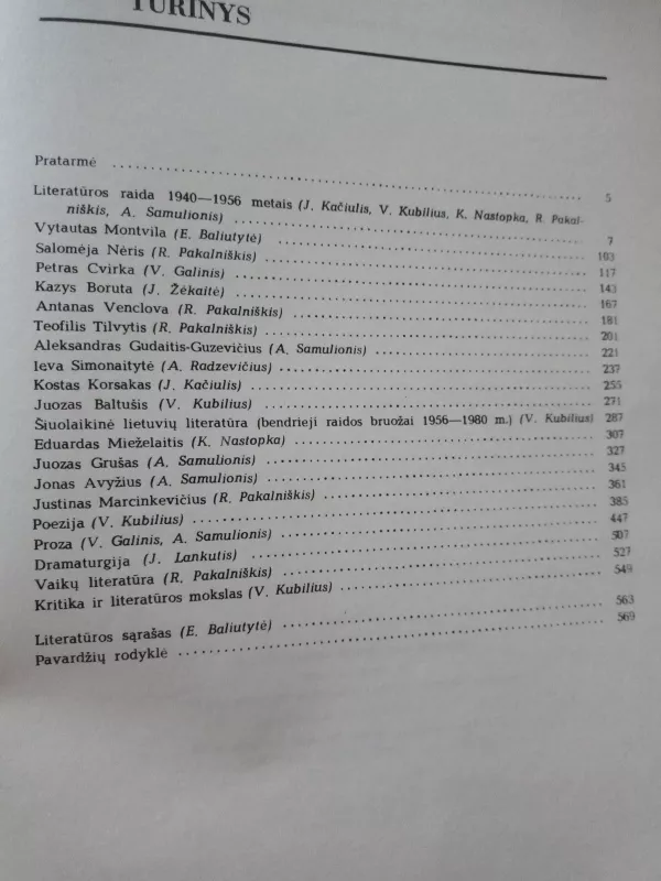 Lietuvių literatūros istorija II - Autorių Kolektyvas, knyga 3