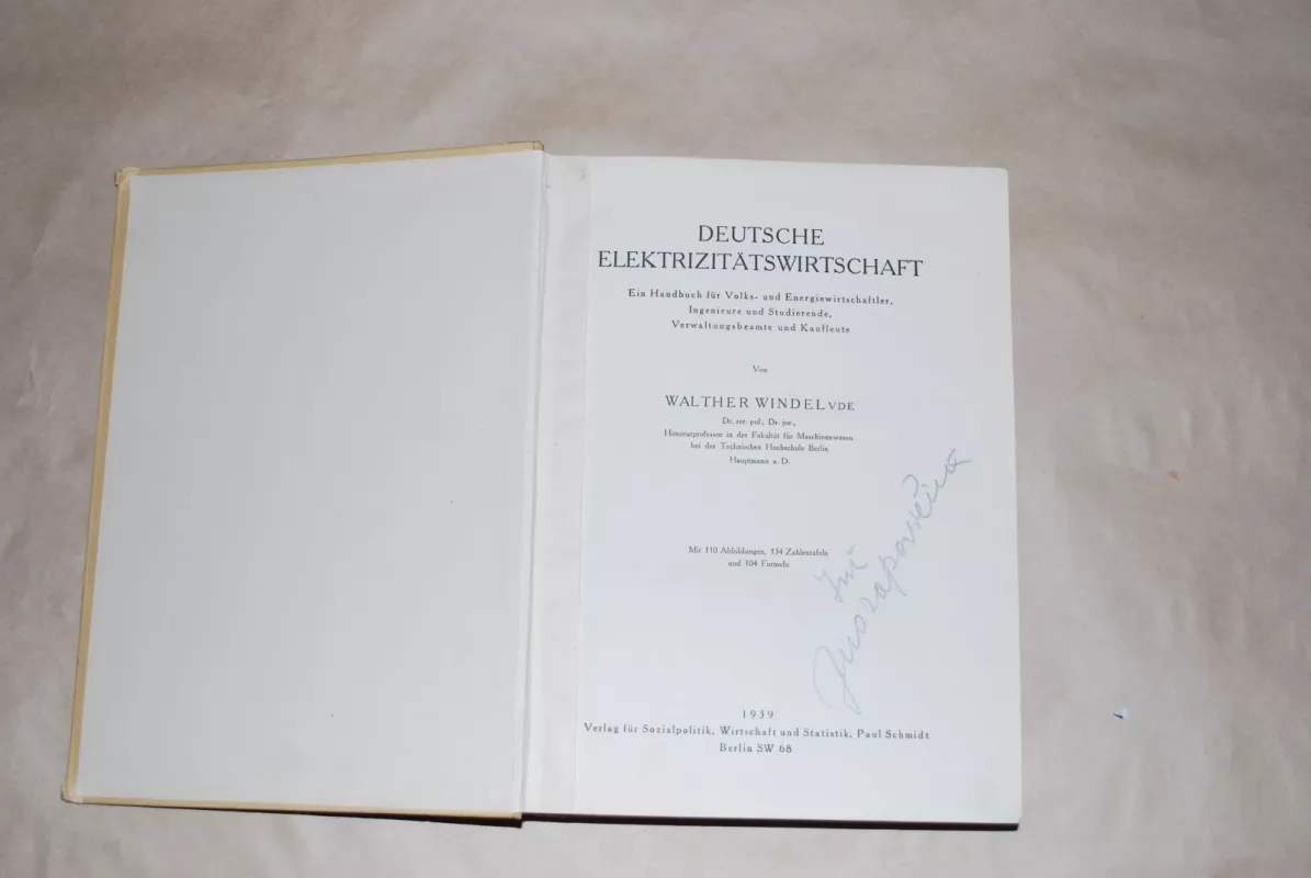 Deutsche Elektrizitatswirtschaft - Walter Windel, knyga 2