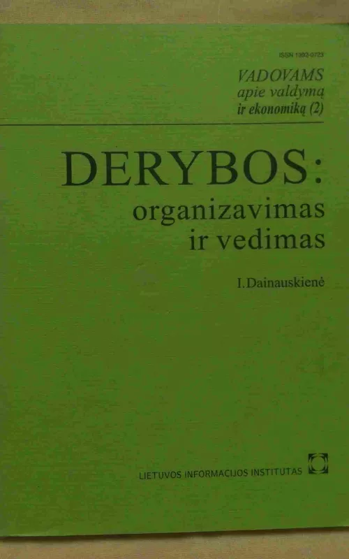 Derybos: organizavimas ir vedimas - I. Dainauskienė, knyga 2