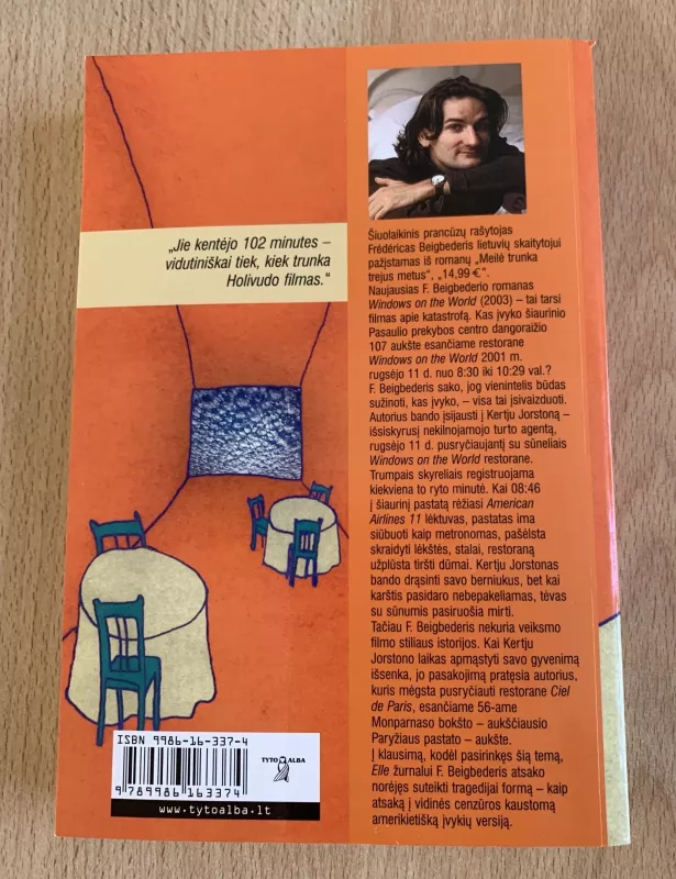 Windows on the World - Frederic Beigbeder, knyga 3