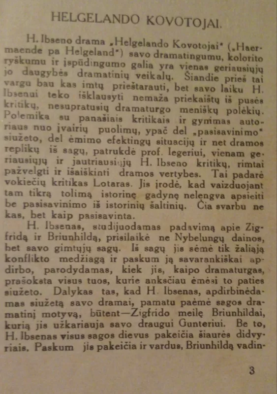 Helgelando kovotojai - H. Ibsenas, knyga 5