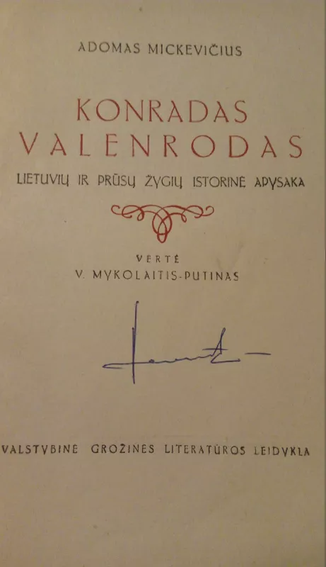 Konradas Valenrodas - Adomas Mickevičius, knyga 6