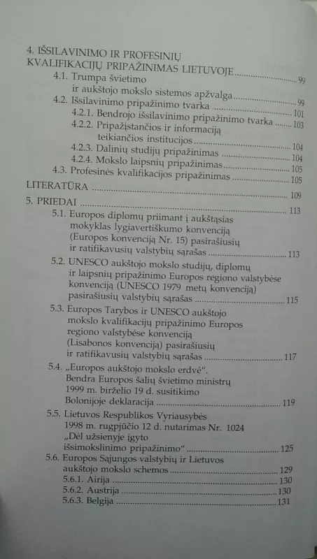 Akademinis ir profesinis pripažinimas ES ir Lietuvoje - Autorių Kolektyvas, knyga 4