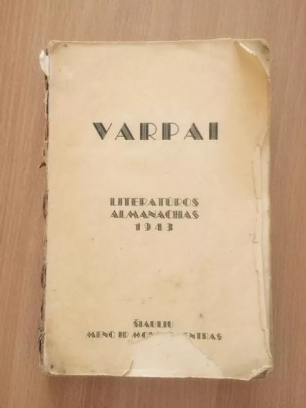literatūros almanachas varpai 1943 - Autorių Kolektyvas, knyga 4
