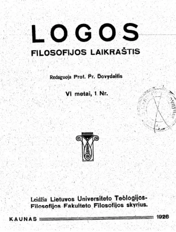 Logos 1921-1938 m. - Autorių Kolektyvas, knyga