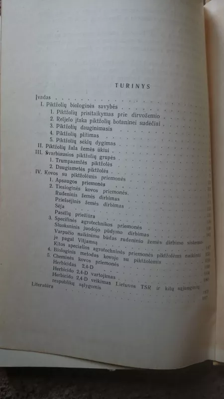 Piktžolės ir kovos su jomis priemonės - J. Montsvilaitė, A.  Lešinskas, Z.  Vinickas, knyga 5